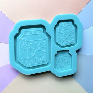 Milk Carton Trinket Tray/Shaker/Flat Palette Silicone Mold
