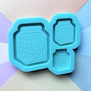 Milk Carton Trinket Tray/Shaker/Flat Palette Silicone Mold