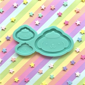 Cute Pup Small Trinket Tray/Shaker/Flat Silicone Mold