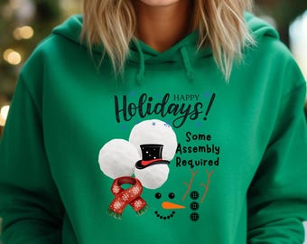 Funny Christmas Snowman Sweatshirt, Holiday Humor Gift, Snowman Shirt for Winter, Humorous Snowman Shirt, Happy Holidays Winter Sweatshirt