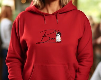 Boo Ghost Halloween Hoodie: Pullover für die gruselige Saison für Frauen