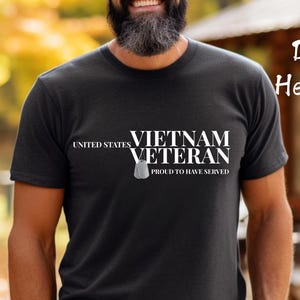 Proud Vietnam Veteran T-Shirt – Never Forget US Military – Men's Short Sleeve