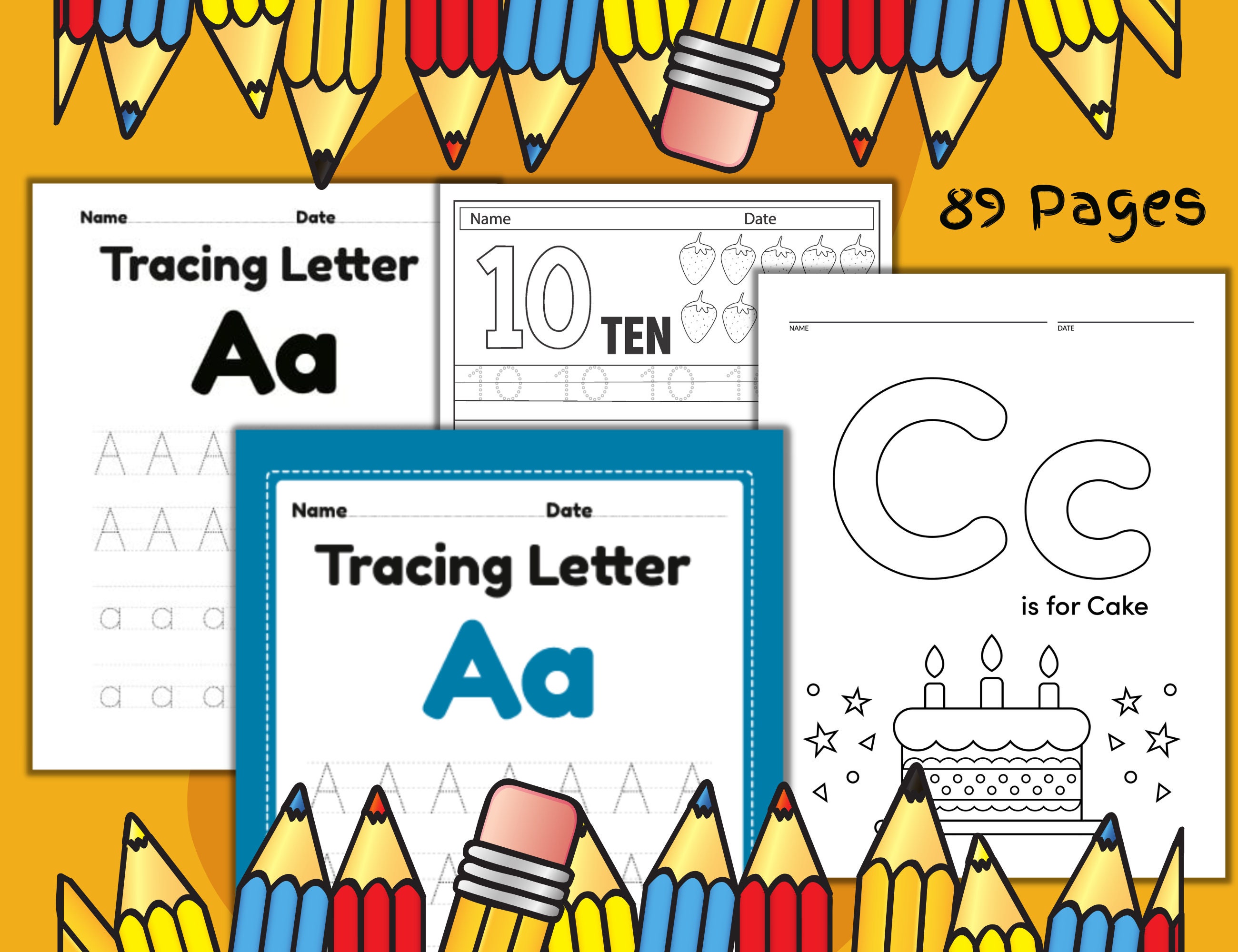 Printable Alphabet Number Tracing Worksheets eroppa