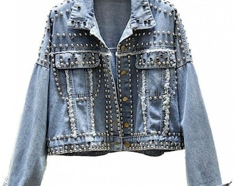 Long Denim Jacket - Etsy