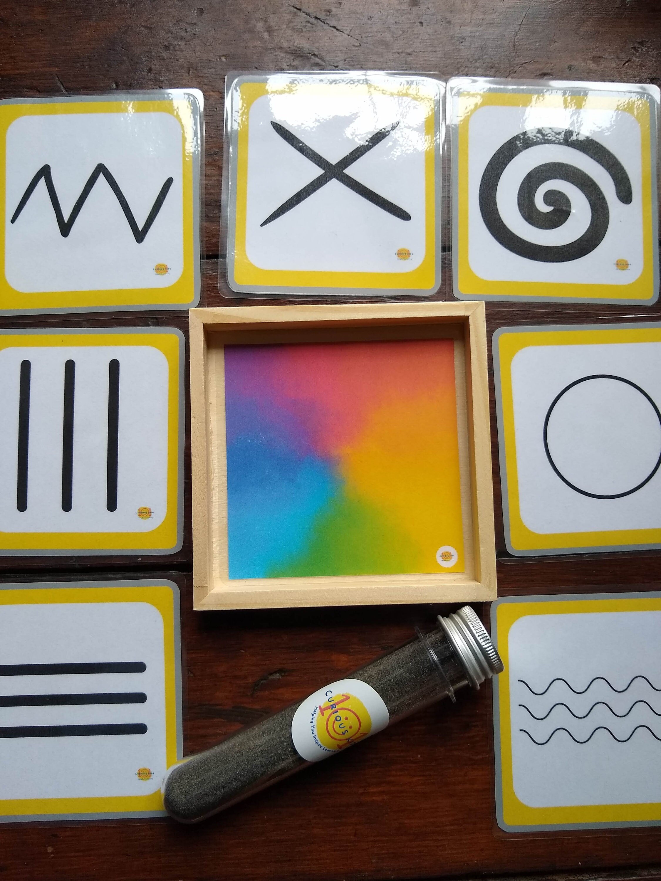 Mark Making Mini Sand Tray Set Montessori Writing - Etsy UK