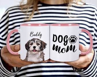 Personalized Dog Mug Custom Name and Photo Dog Mom Mug Custom Dog Portrait Mug Customized Photo Cup Owner Custom Photo Mug