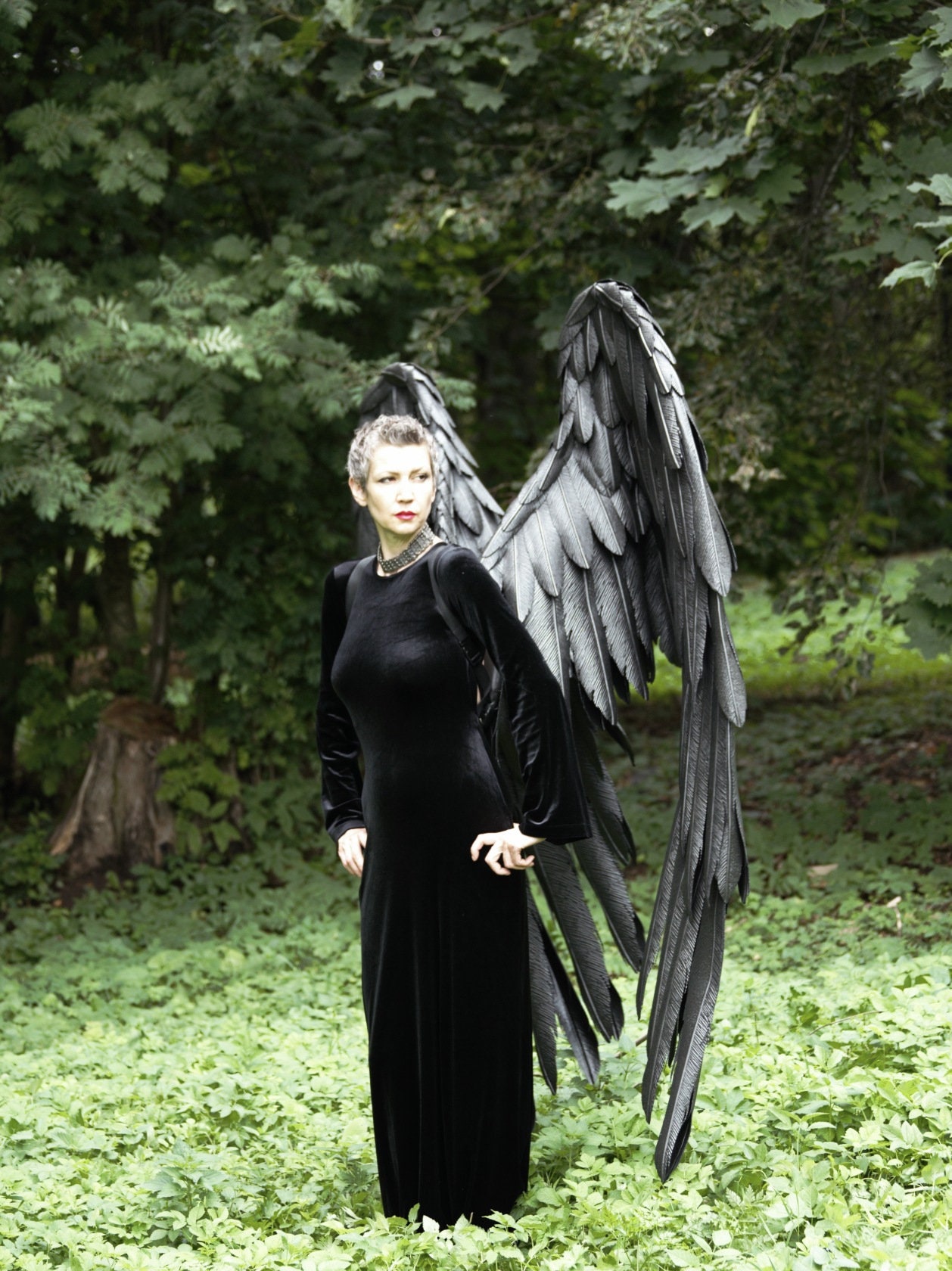 Large Black Crowley Wings Good Omens Cosplay Costume/ Photo - Etsy