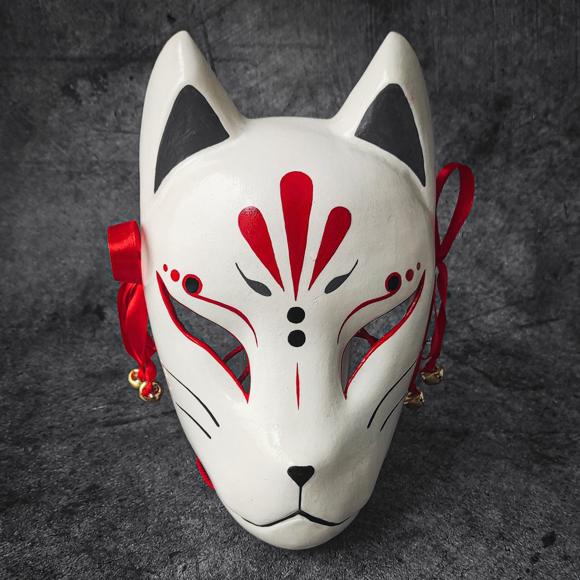 Red Kitsune Mask - Etsy