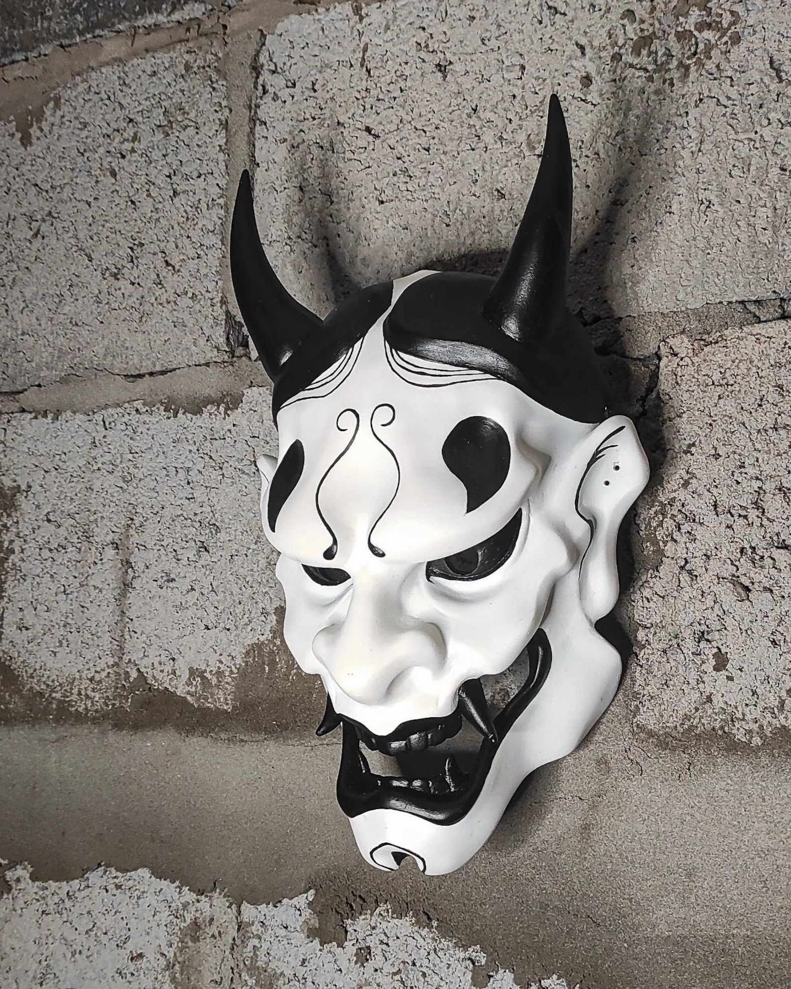 Winter Beauty Hannya Mask Etsy