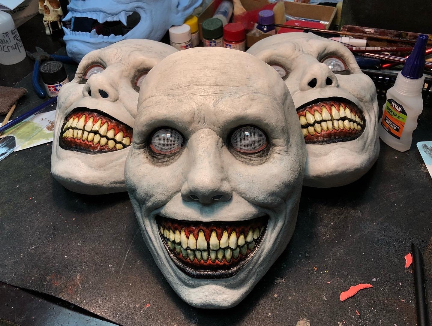 Mask / Smiling Demon Halloween - Etsy