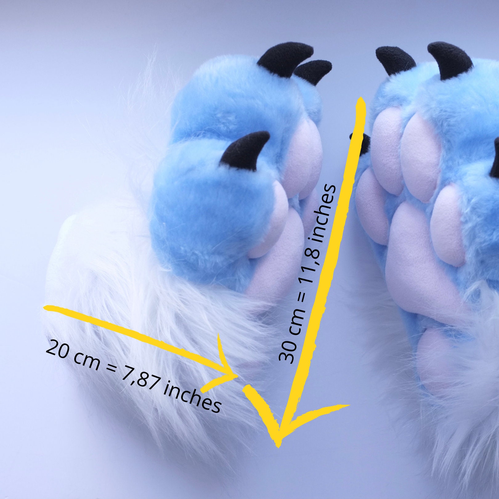 Fursuit Feet Paws Fluffy Furry Feet Paws Etsy UK