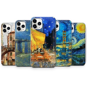 Art Iconic Painting Phone Case Famous Art Cover for iPhone 15, 14 , 13, 12, 11, XR, 8+, 7 & Samsung S21, A50, A51, A53, Huawei P20, P30 Lite