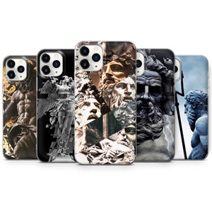Ancient Greek Statues Limited-Edition Phone Case | Greece Mythology | Phone Case For iPhone 15,13, 11, Samsung Galaxy, Google Pixel | Black