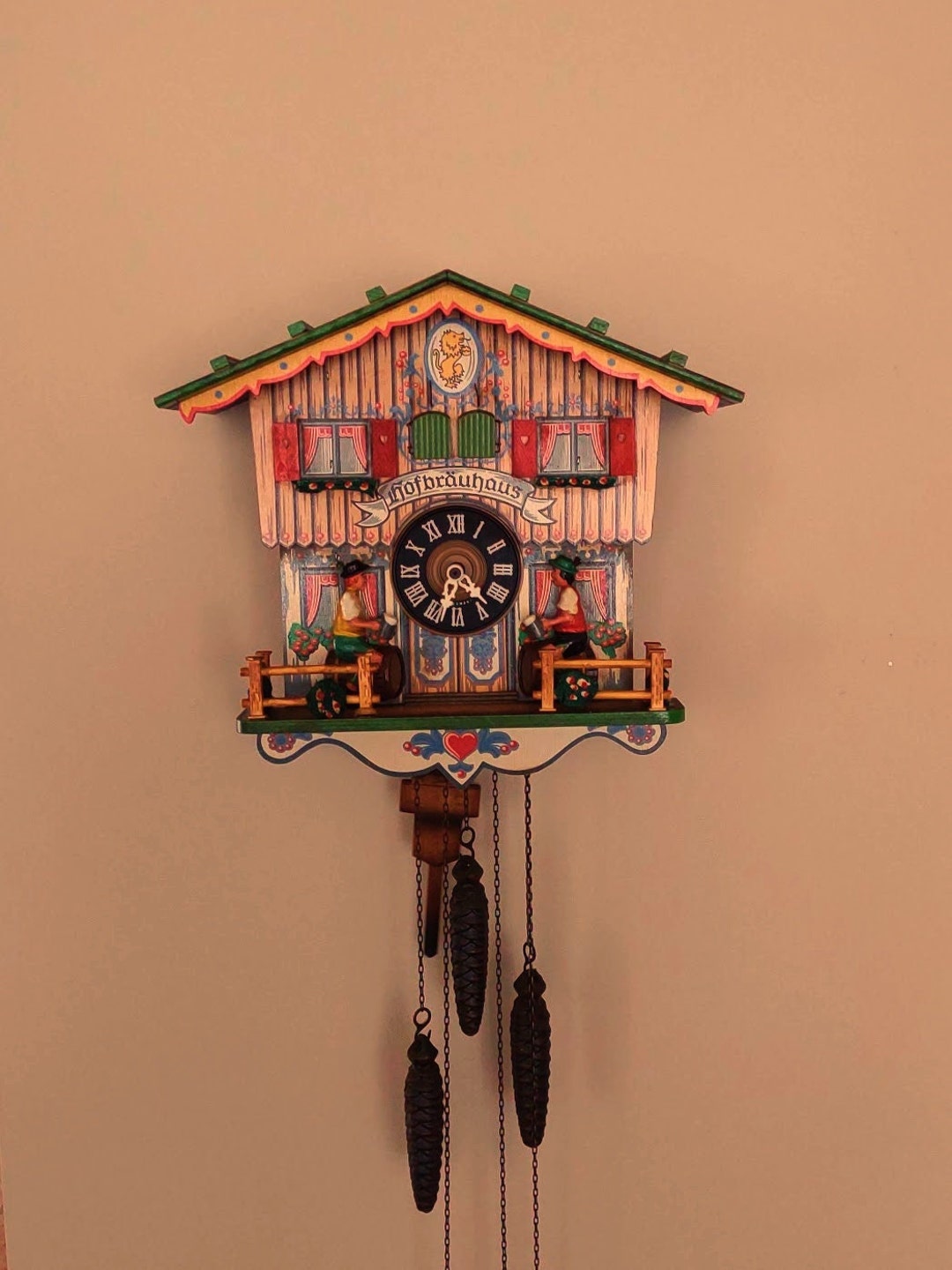 Vintage Schmeckenbecher HOFBRAUHAUS Cuckoo Clock W/ Beer Etsy