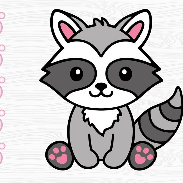 Baby Raccoon SVG