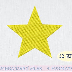 Star Embroidery Designs, Mini Star Embroidery, Machine Embroidery Design, Instant Download, 12 sizes