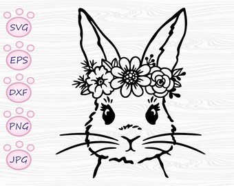 Blumen Hase SVG