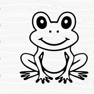 Cute frog SVG, SVG for Cricut and Silhouette