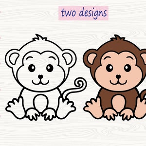 Baby Monkey Svg