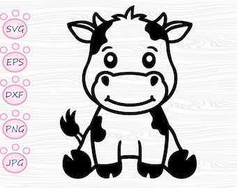 Baby Cow Svg