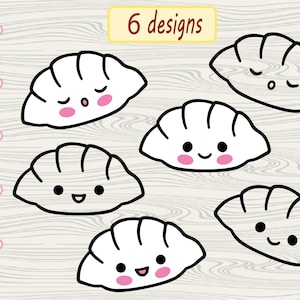 Dumpling svg,  Korean food svg, Asian food, Cute food svg