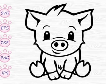 Baby Pig SVG