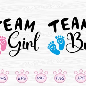 Team Girl svg, Team Boy svg