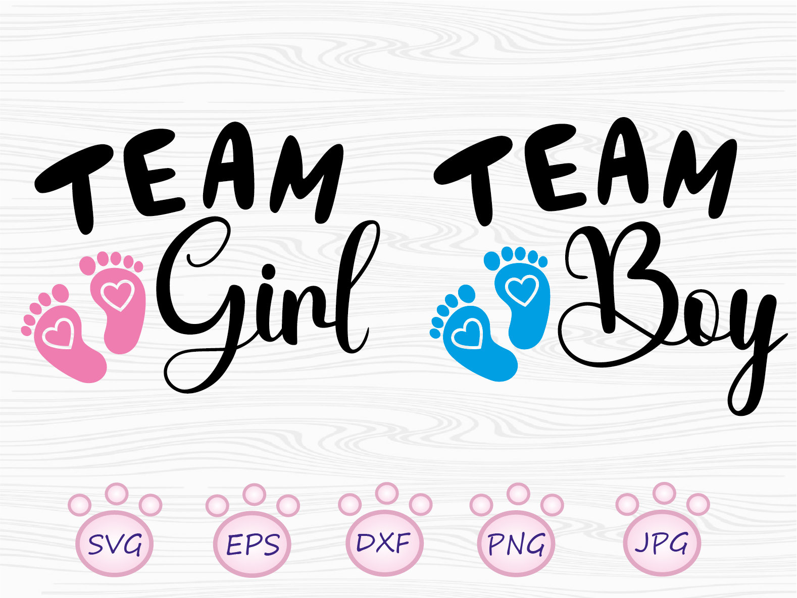 Team Girl Svg Team Boy Svg Etsy