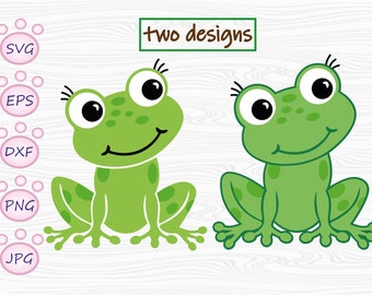 Cute frog SVG