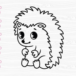 Cute Hedgehog Svg