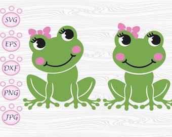 Cute frog SVG