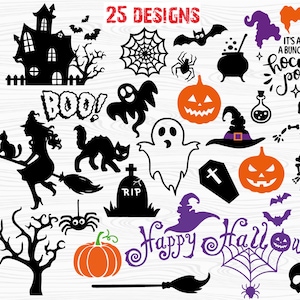 Halloween SVG Bundle, Witch svg, Pumpkin Svg