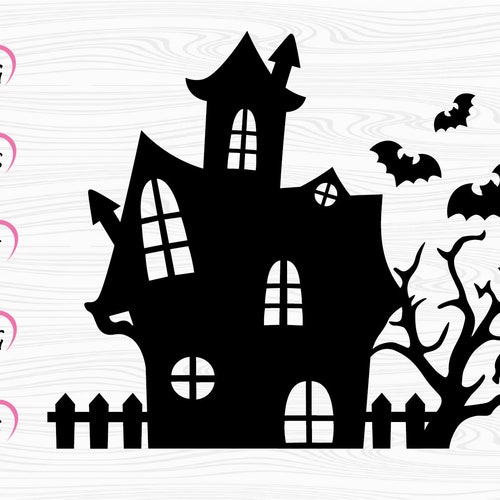 Haunted House Svg Halloween Sign Svg Halloween Bucket Svg - Etsy