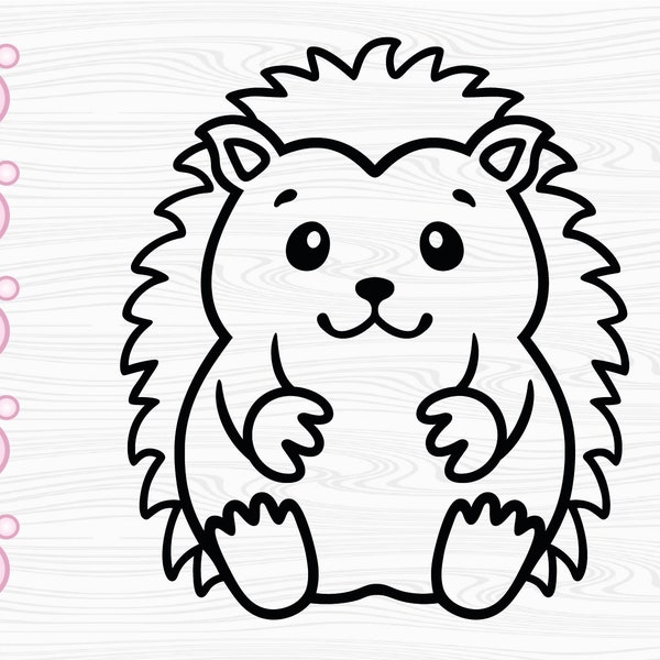 Hedgehog Outline SVG