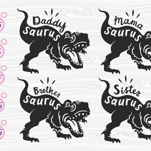 Family saurus svg
