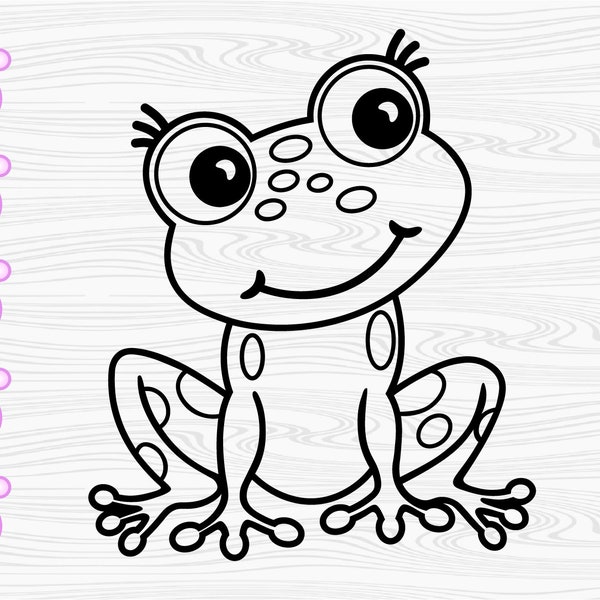 Cute frog SVG, SVG for Cricut and Silhouette