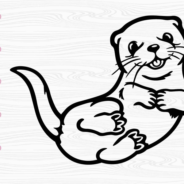 Cute otter SVG