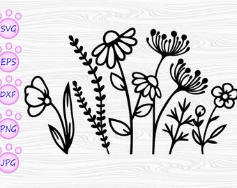 Wilde Blume svg