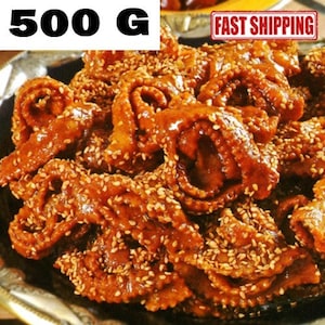 Moroccan Handmade Sweets Cookies Traditional Natural 500G حلوى الشباكية مغربية
