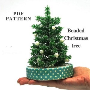 Beaded Christmas tree pattern  | Seed bead patterns | Beading tutorial | Digital Download - PDF