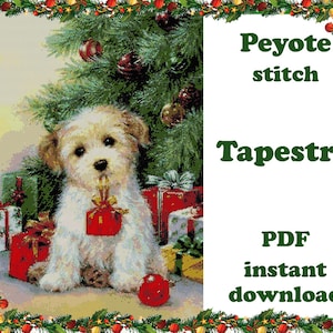 Natale 7 / Motivo Peyote grande / Arte da parete con perline / Punto Peyote / Arazzo con perline / Motivo con perline Peyote PDF