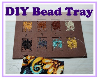 DIY Bead Tray | Tutorial for Bead Container | Instruction for Bead Organizer | Self Made Bead Palette