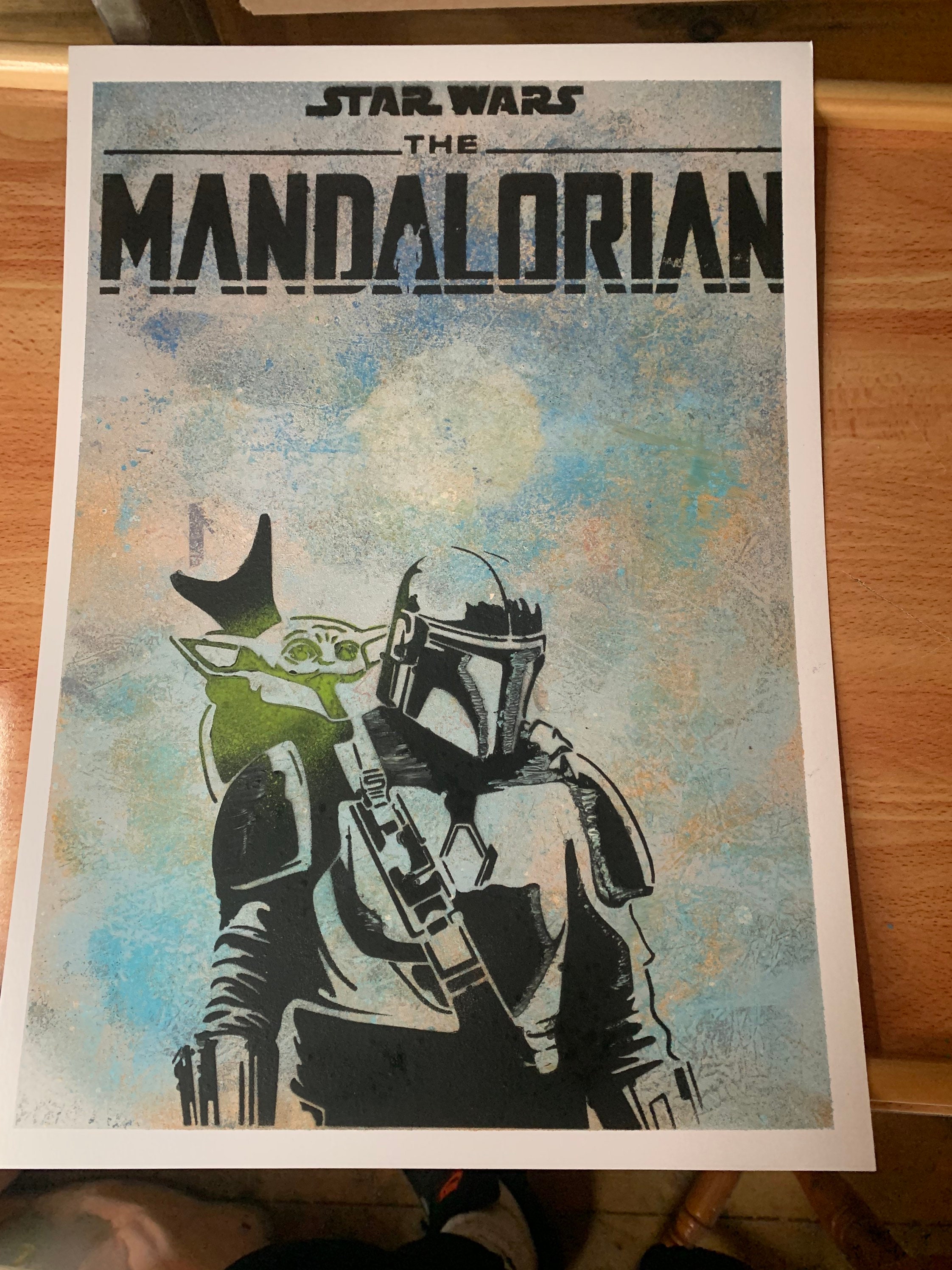 Star Wars Spray Paint Art A3 Poster Etsy