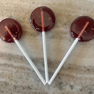 Raspberry Lollipops / Gourmet Lollipops / Handcrafted Lollipops
