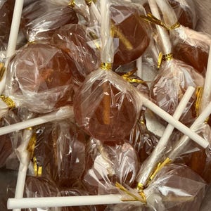 Lollipops Honey Gourmet Candy Handcrafted Suckers Artisan Sweets Party Gifts Weddings Favors Stocking Stuffers Party Decorations
