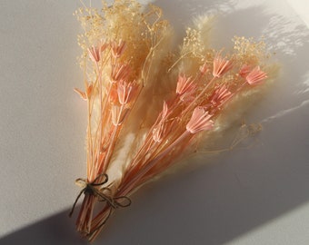 Spring gold dried flower bouquet