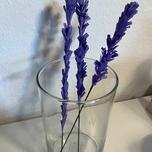 Forever blooming lavender flowers handmade from crepe paper paper flower