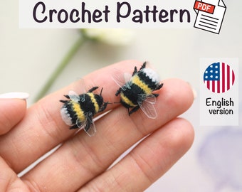 Crochet BEE Pattern Micro Bumblebee Amigurumi: Make Your Own buzz-worthy crochet BEE by NansyOops