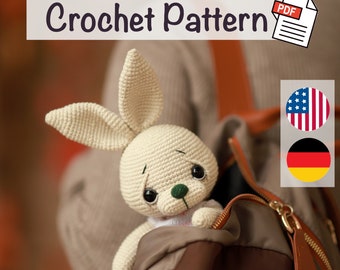 Crochet Bunny pattern amigurumi pattern for kids - make your own cute bunny - crochet pattern by Nansyoops