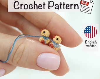 Crochet Canard Modèle Micro Jouet Canard Amigurumi : Créez votre propre chef-d’œuvre miniature ! Tutoriel PDF par NansyOops